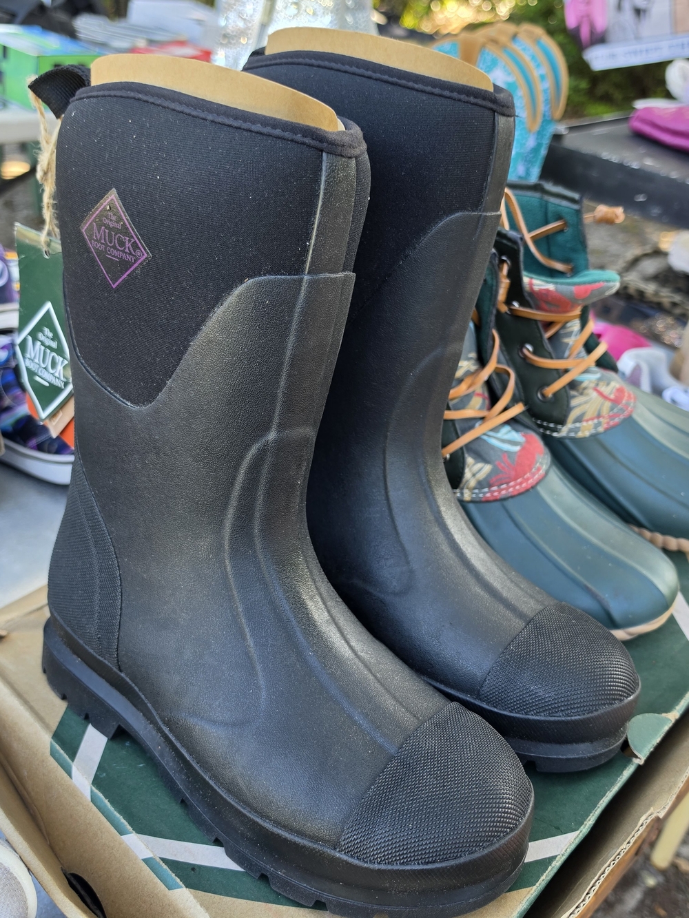 Black Women Waterproof Mid-Calf Boots